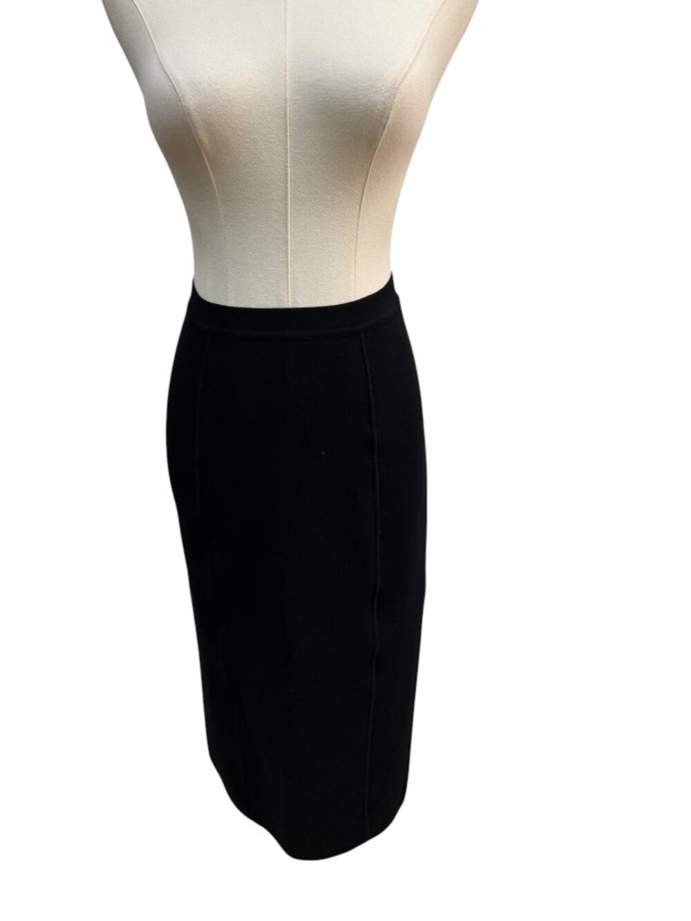 EUC Vintage Giorgio Armani Black Pencil Skirt IT 40 US 4 Made in Italy